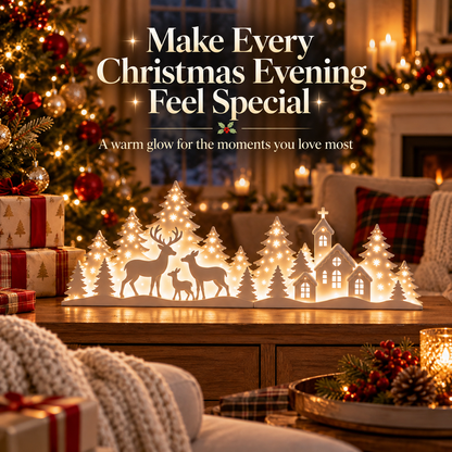 🌲Early Christmas Sale 50% OFF — LED Light-Up Reindeer & Christmas Tree Decoration