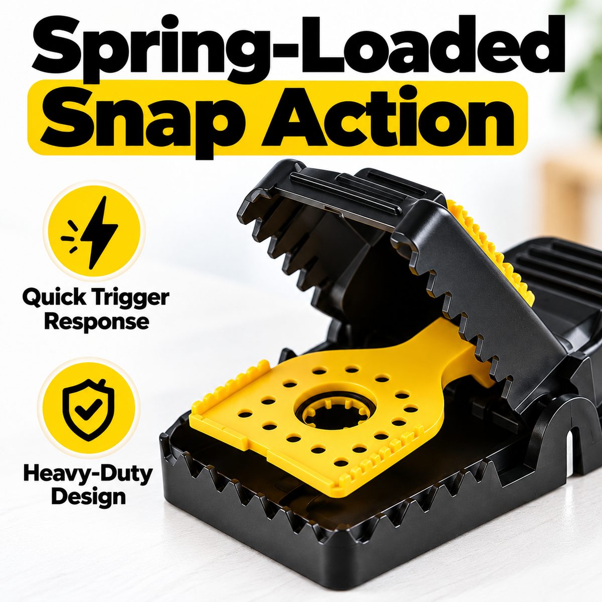 🐭 Heavy-Duty Snap Mouse Traps — Large 4-Pack &amp; Small 6-Pack