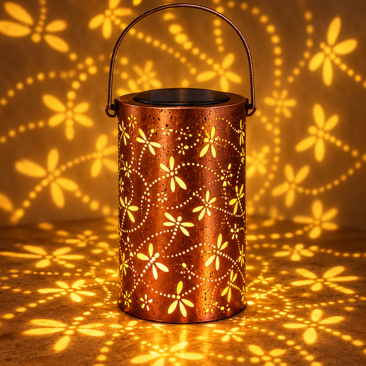 Solar Dragonfly Pattern Lantern