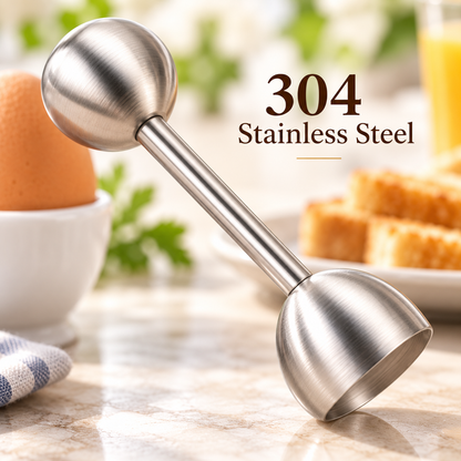 🥚 Stainless Steel Egg Topper – Make Breakfast a Little More Fun!