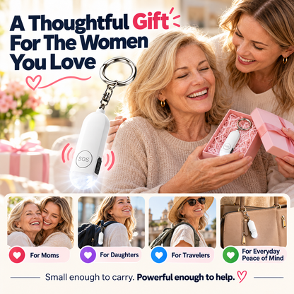 🚨 Personal Safety Alarm Keychain for Women
