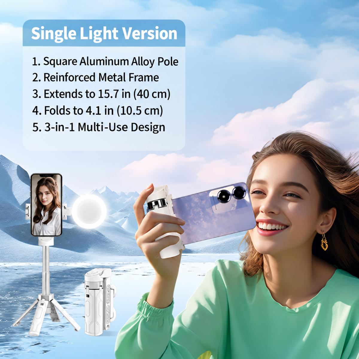 🎉 Limited-Time 50% Off —📸Magnetic Selfie Stick Tripod