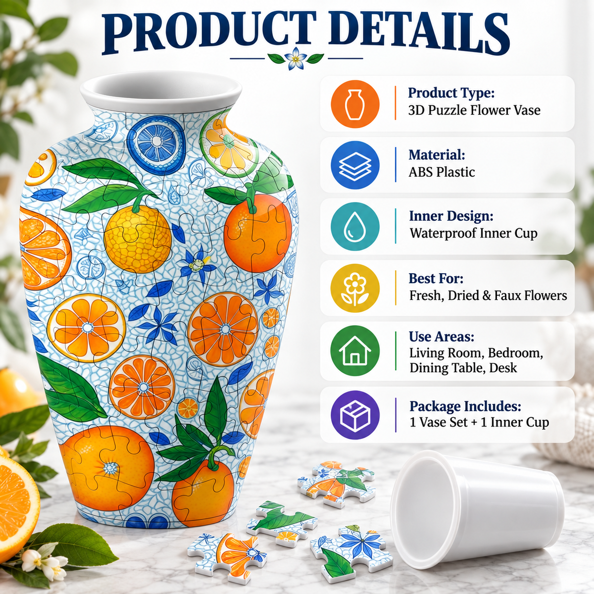 🎉 Limited-Time 49% Off — 3D Puzzle Flower Vase
