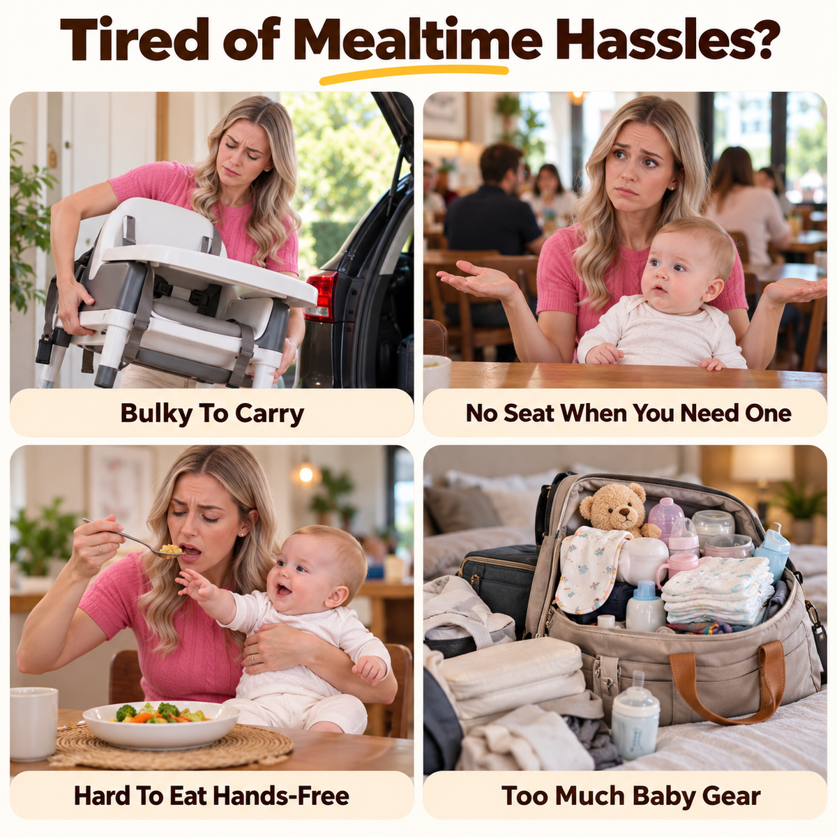 🔥Limited-time 50% off — Portable baby chair harness