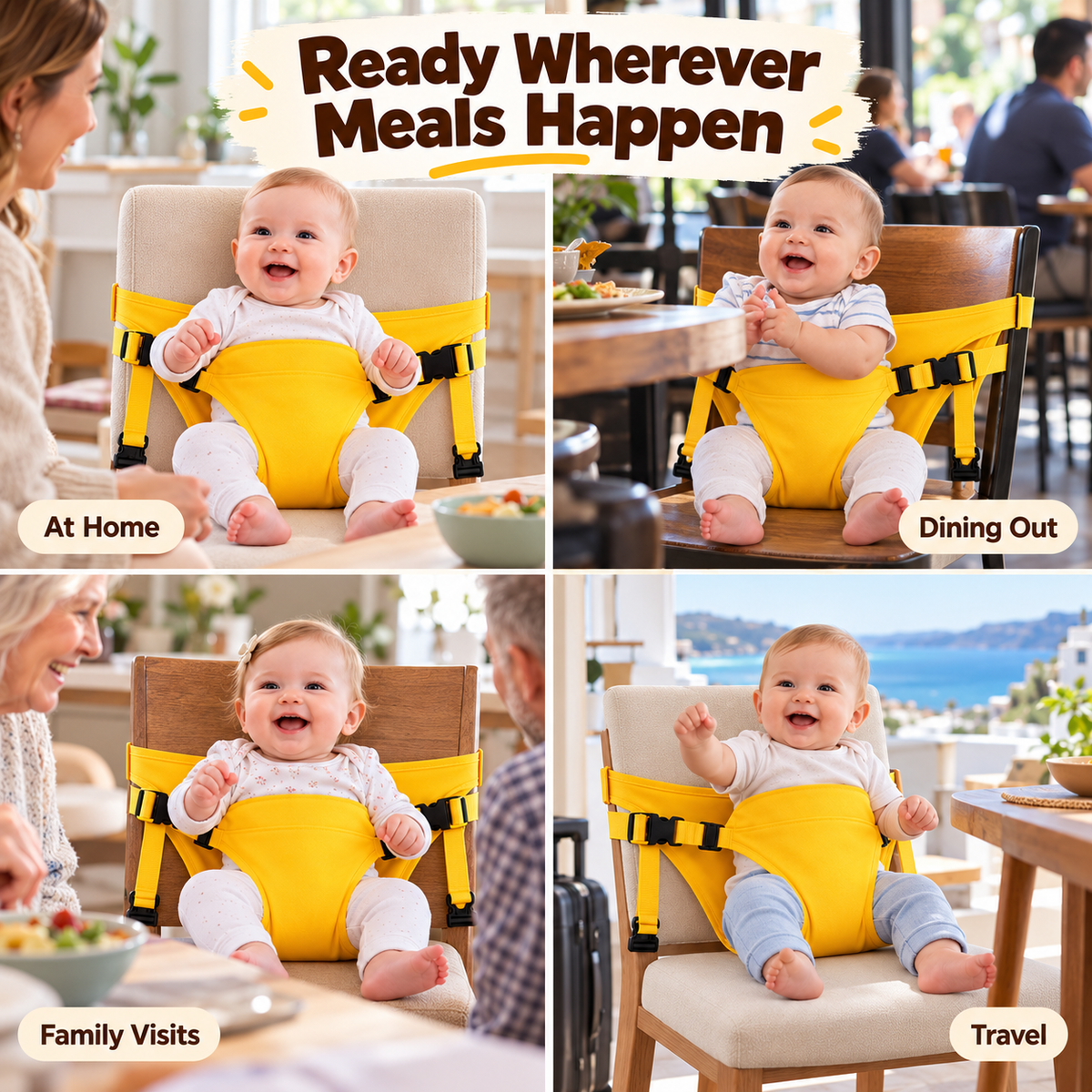 🔥Limited-time 50% off — Portable baby chair harness