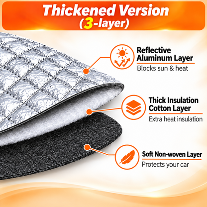 Car Windshield Snow Cover | All Season Sun & Frost Protector for Cars, SUV, Truck