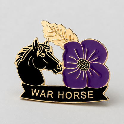 ✈️Last Day 50% OFF✨Limited Edition War Horse Purple Poppy 111th Anniversary Remembrance Brooch