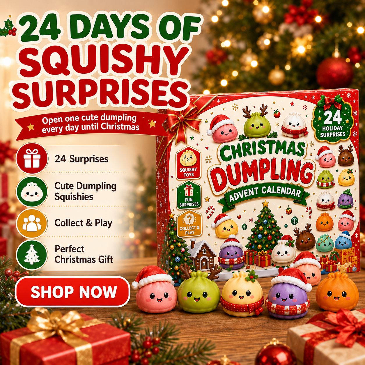 🔥Limited time 50% OFF — Christmas Squishies Advent Calendar 2026