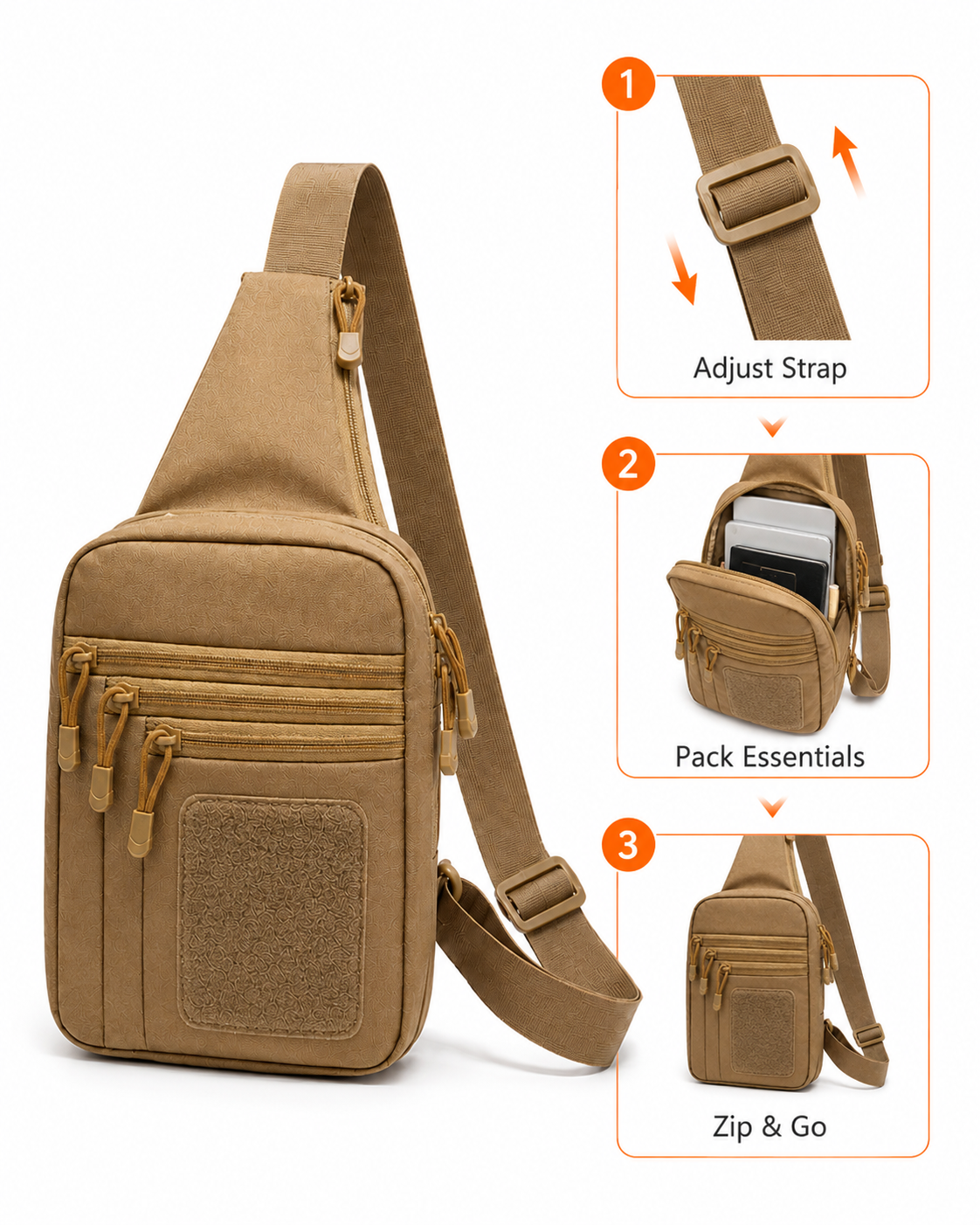 🔥HOT SALE LAST DAY 50%OFF!🔥🎁Multi-Compartment Tactical Sling Chest Bag