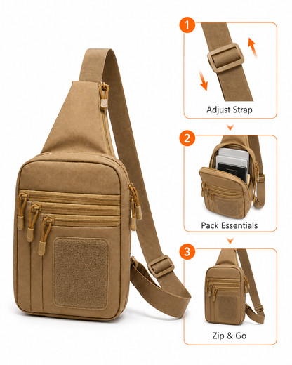 🔥HOT SALE LAST DAY 50%OFF!🔥🎁Multi-Compartment Tactical Sling Chest Bag