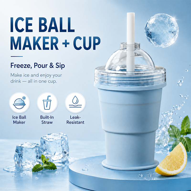 🔥Last Day 49% OFF 🔥2-in-1 Collapsible Ice Ball Tumbler