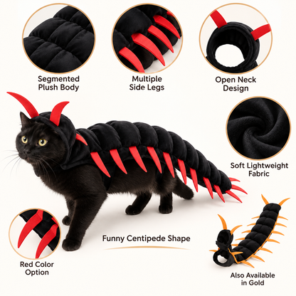 🐛 Limited-time 50% off — Funny centipede cat costume
