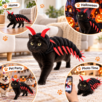 🐛 Limited-time 50% off — Funny centipede cat costume