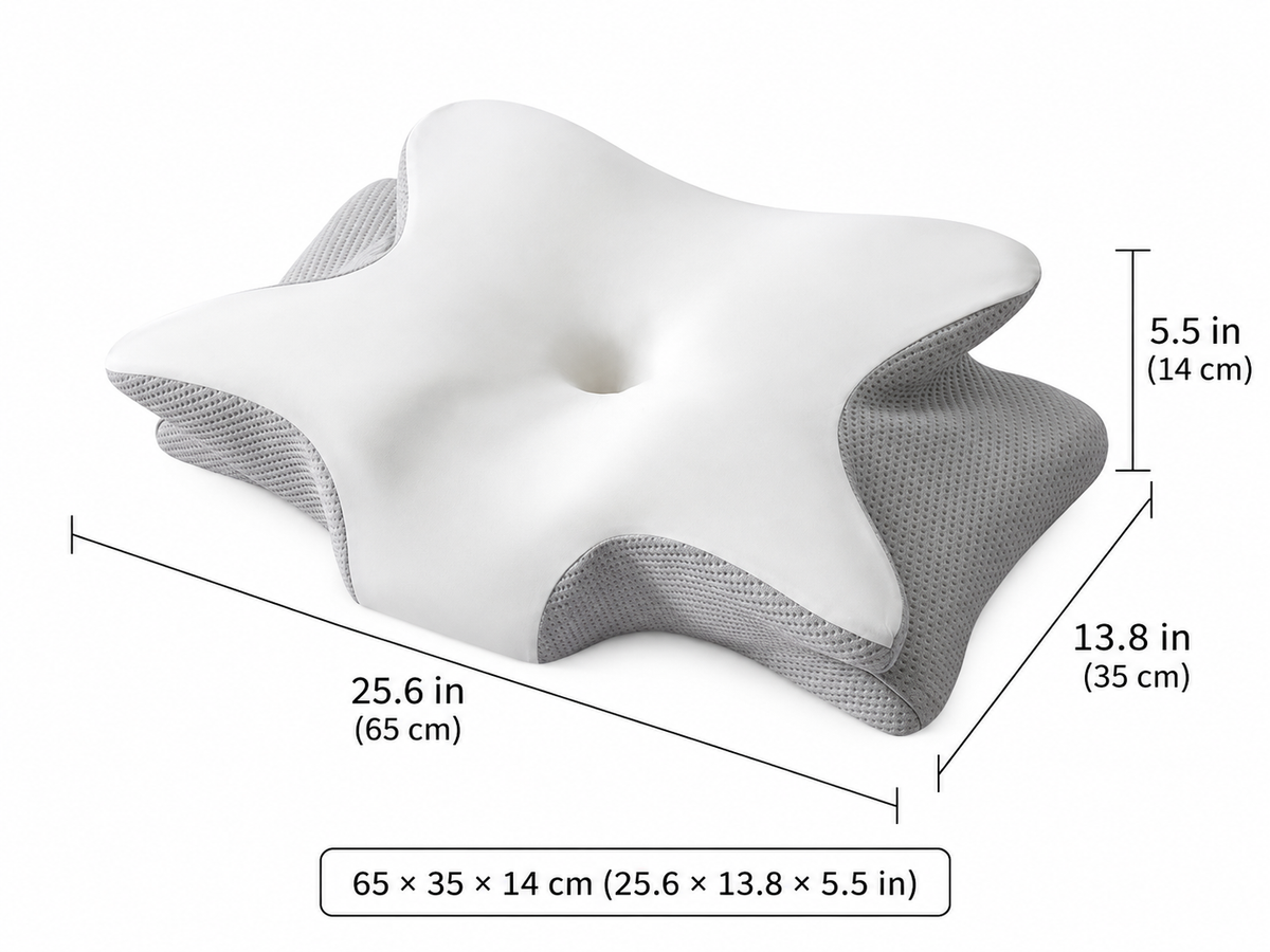 🔥 Hot Sale 50% OFF-Adjustable ergonomic memory foam neck pillow