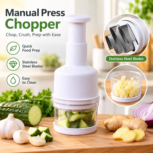 🥕 Limited-time 50% off — Manual press food chopper