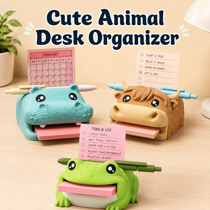🔥Limited time 50% OFF——Cute Animal  Desktop Memo Holder —for Office, School & Home