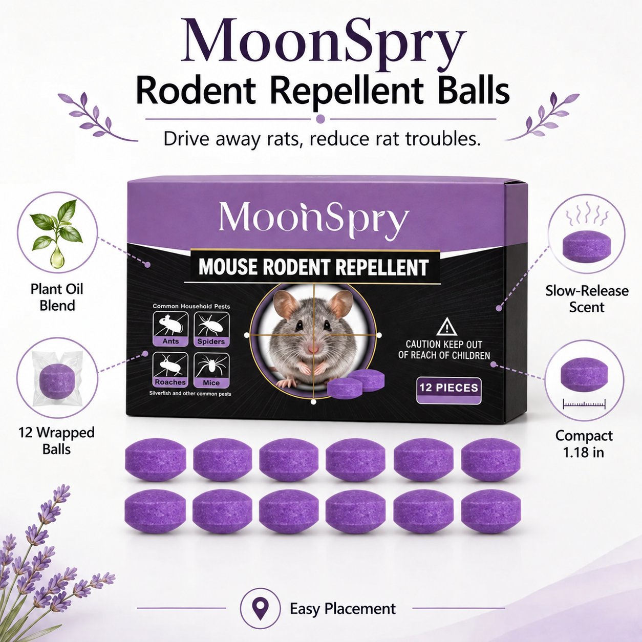 🔥 Limited-time 50% off – Moonspry rodent repellent balls