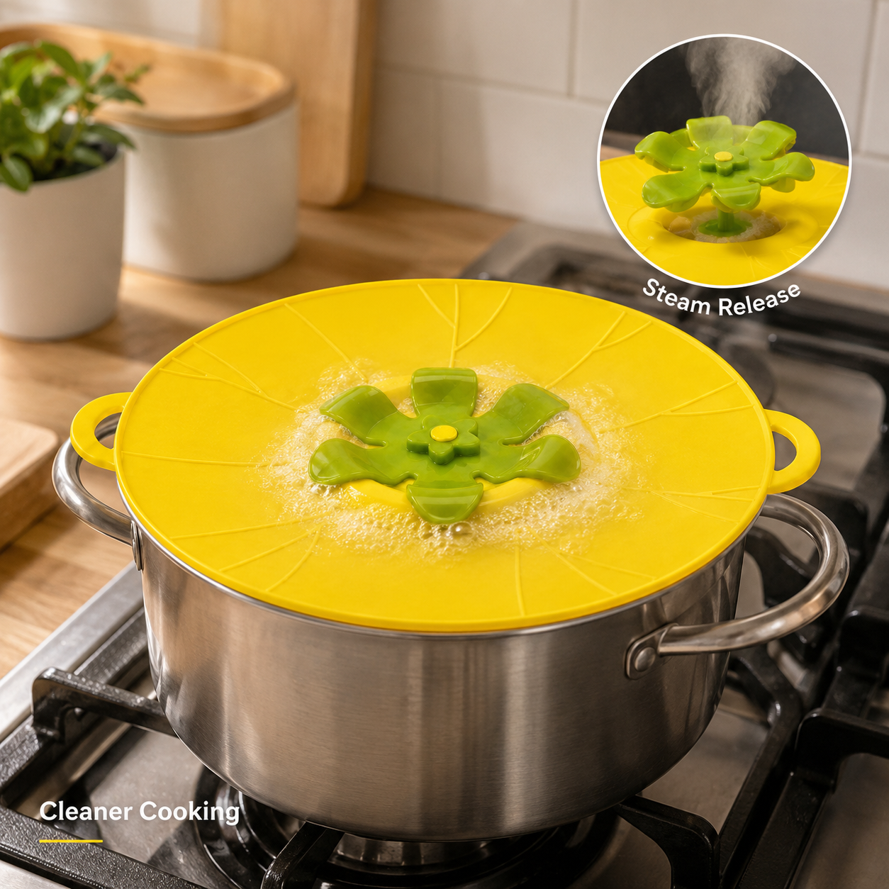 🔥LAST DAY 50%OFF🔥🎁Silicone Splash-Proof Pot Lid