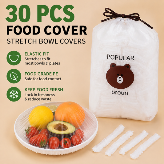 Disposable Stretch Food Covers for Bowls & Plates