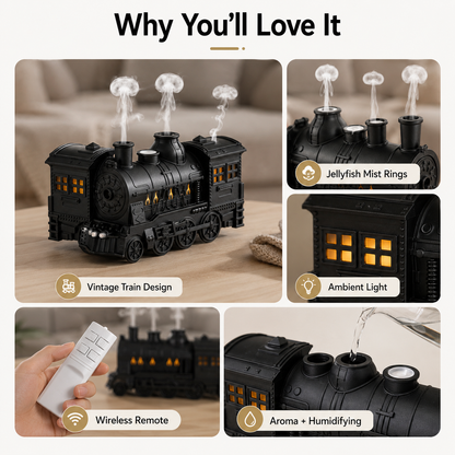 The Steam Engine Vintage Train Aroma Diffuser & Humidifier
