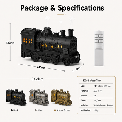 The Steam Engine Vintage Train Aroma Diffuser & Humidifier