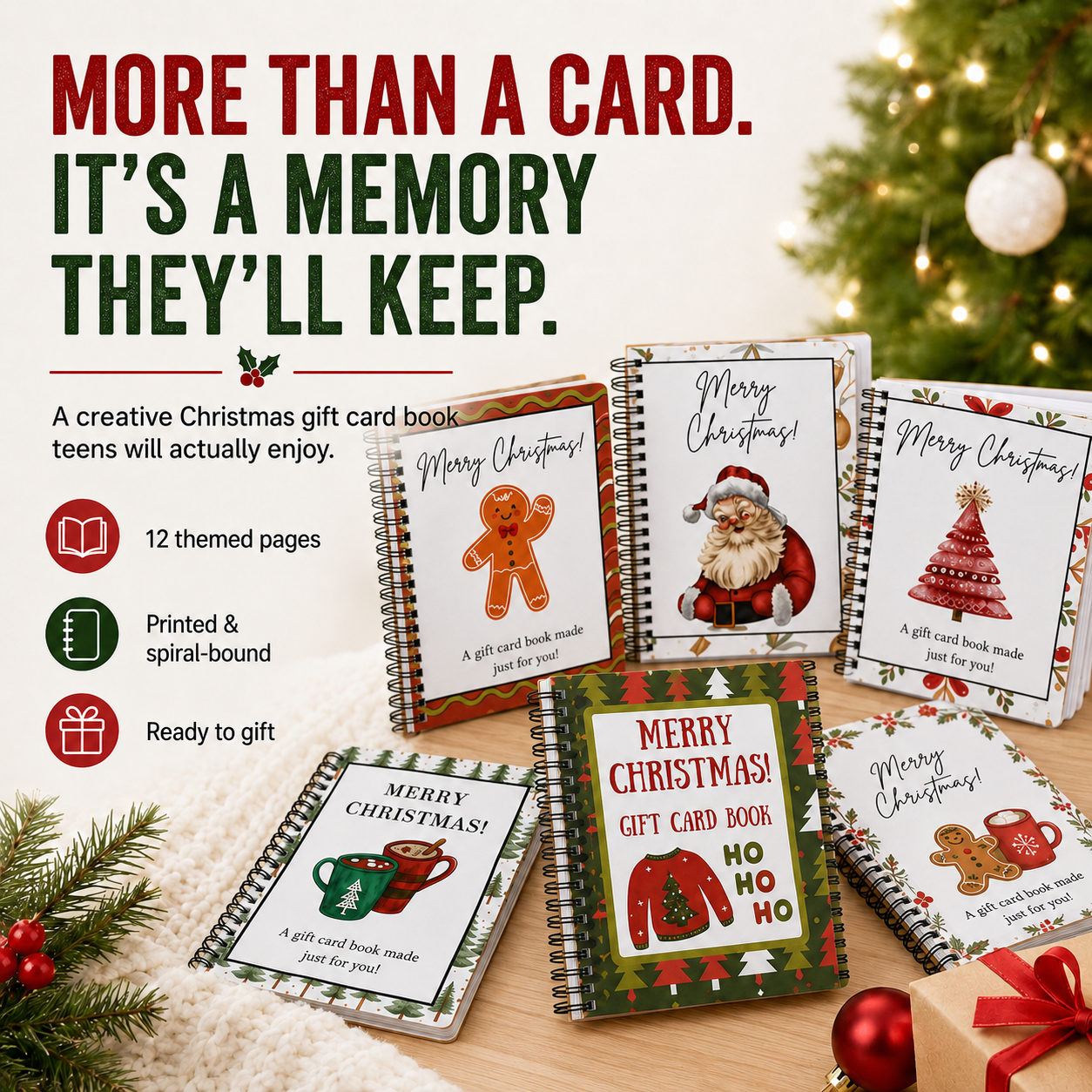 🔥 LIMITED-TIME 50% OFF — Christmas Gift Card Book
