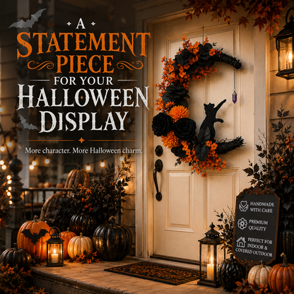🎃🐈‍⬛Halloween Cat Wreaths