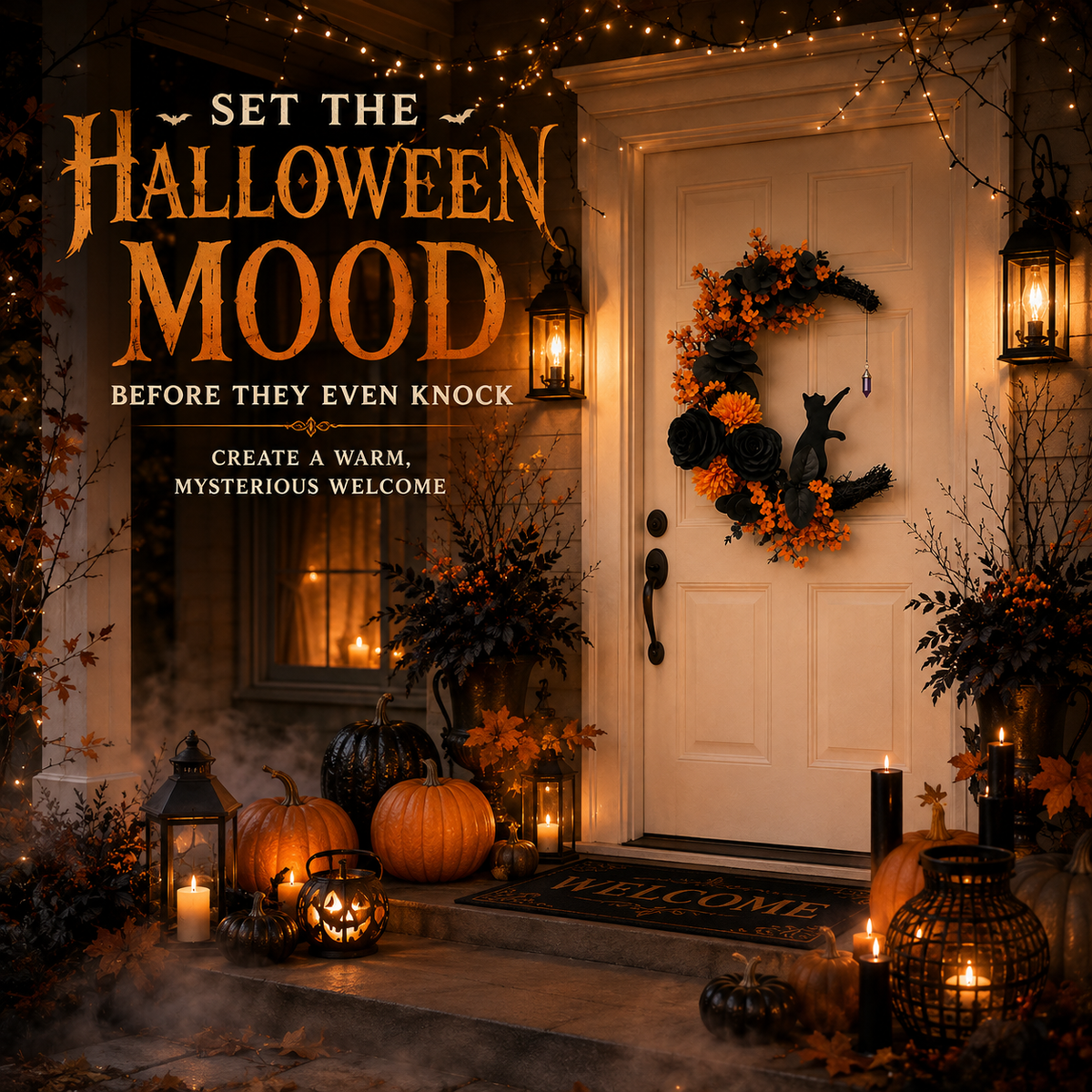 🎃🐈‍⬛Halloween Cat Wreaths