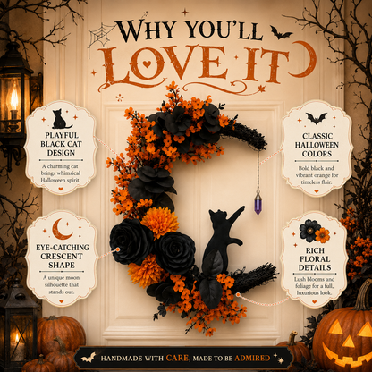 🎃🐈‍⬛Halloween Cat Wreaths