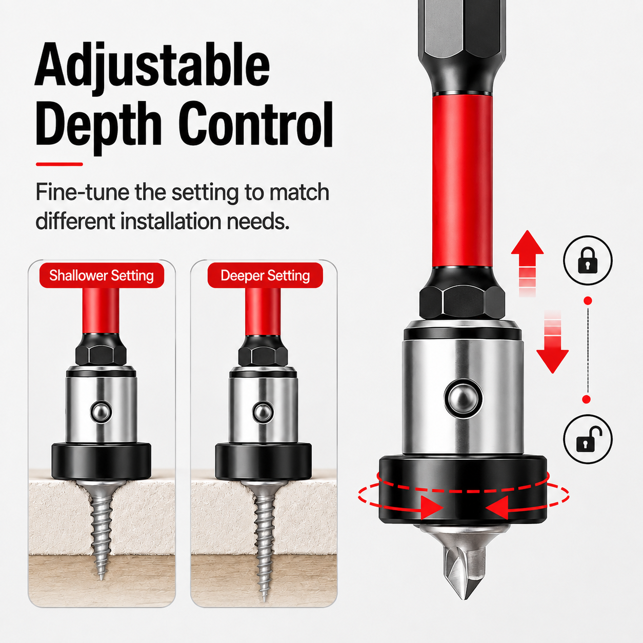 🔥Limited time 50% OFF-Magnetic Drywall Screw Depth Setter🔩