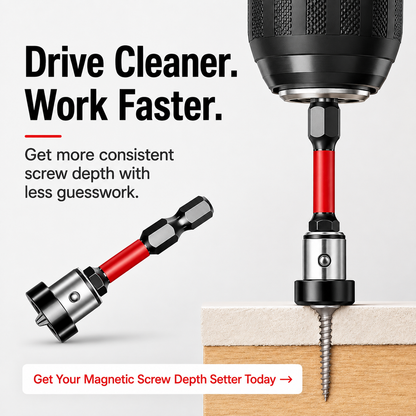 🔥Limited time 50% OFF-Magnetic Drywall Screw Depth Setter🔩