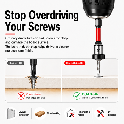 🔥Limited time 50% OFF-Magnetic Drywall Screw Depth Setter🔩