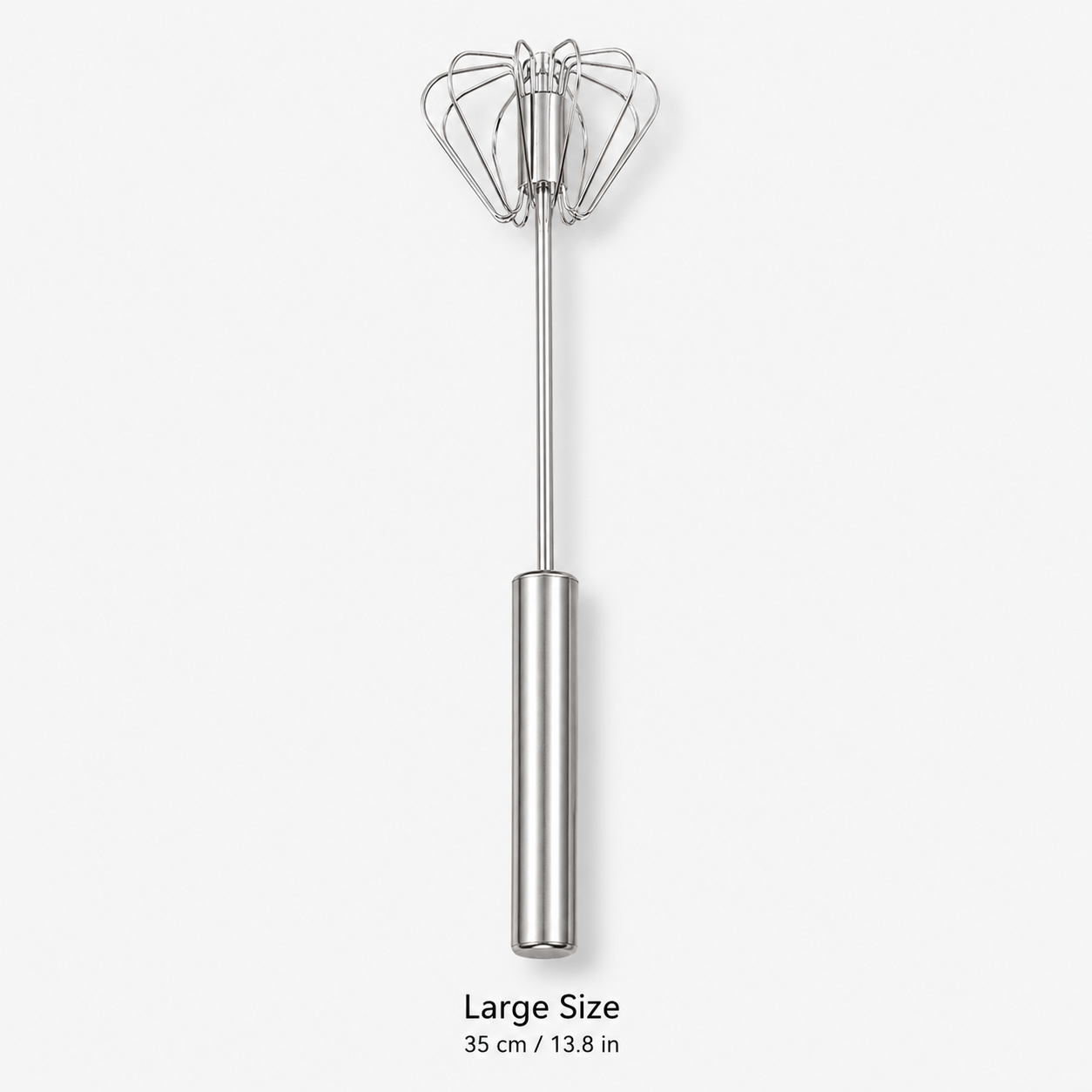 🔥 50% Off Limited Time ——Stainless Steel Semi-Automatic Push Whisk – Handheld Rotary Egg Beater