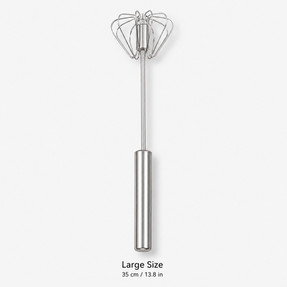 🔥 50% Off Limited Time ——Stainless Steel Semi-Automatic Push Whisk – Handheld Rotary Egg Beater
