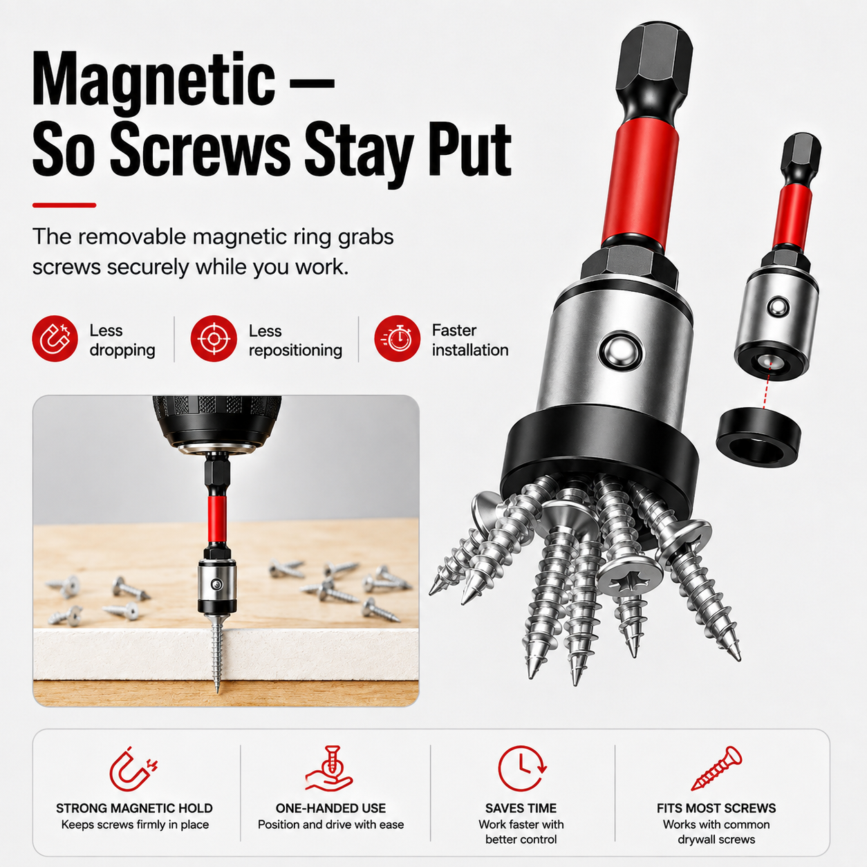 🔥Limited time 50% OFF-Magnetic Drywall Screw Depth Setter🔩
