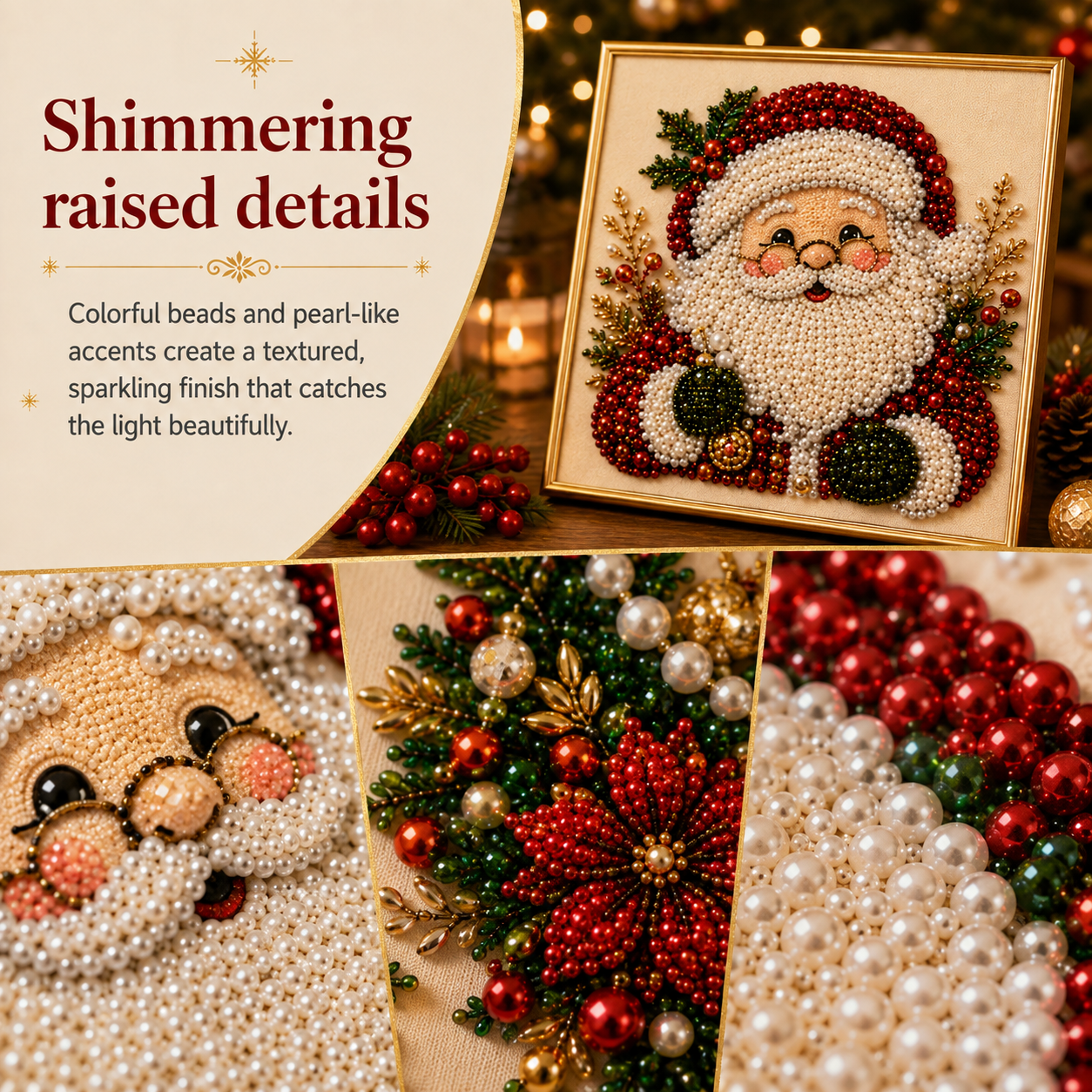 🔥Limited time 50% OFF-Christmas Pearl Bead Painting Kit🎄