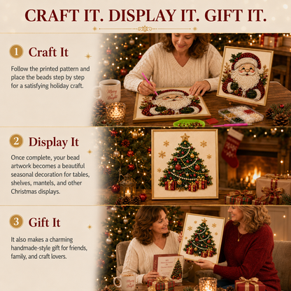 🔥Limited time 50% OFF-Christmas Pearl Bead Painting Kit🎄