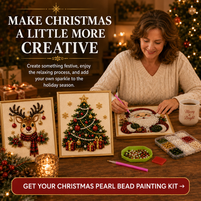 🔥Limited time 50% OFF-Christmas Pearl Bead Painting Kit🎄