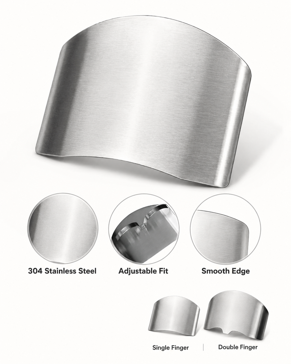 🔥 LAST DAY 53%OFF!🔥🎁Safe Cut Stainless Steel Finger Guard || Cook Faster. Cut Safer.
