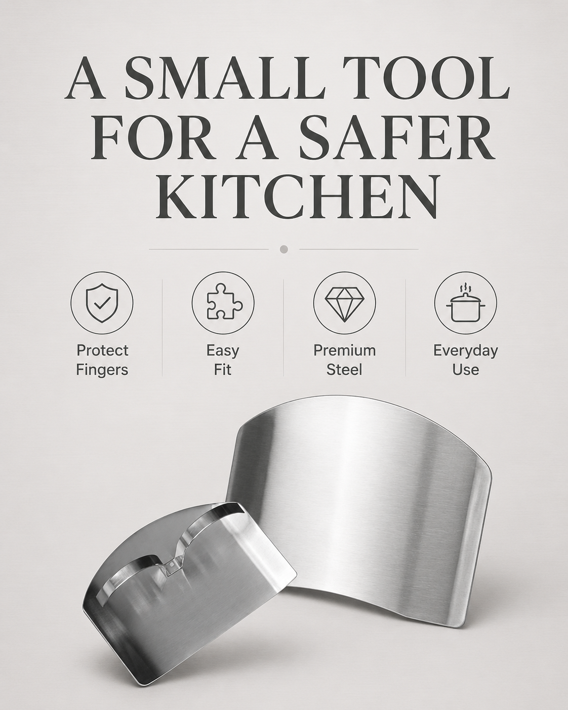 🔥 LAST DAY 53%OFF!🔥🎁Safe Cut Stainless Steel Finger Guard || Cook Faster. Cut Safer.