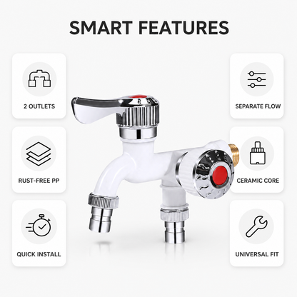 🔥HOT SALE LAST DAY 50%OFF!🔥🎁DUAL-CONTROL 2-WAY TAP