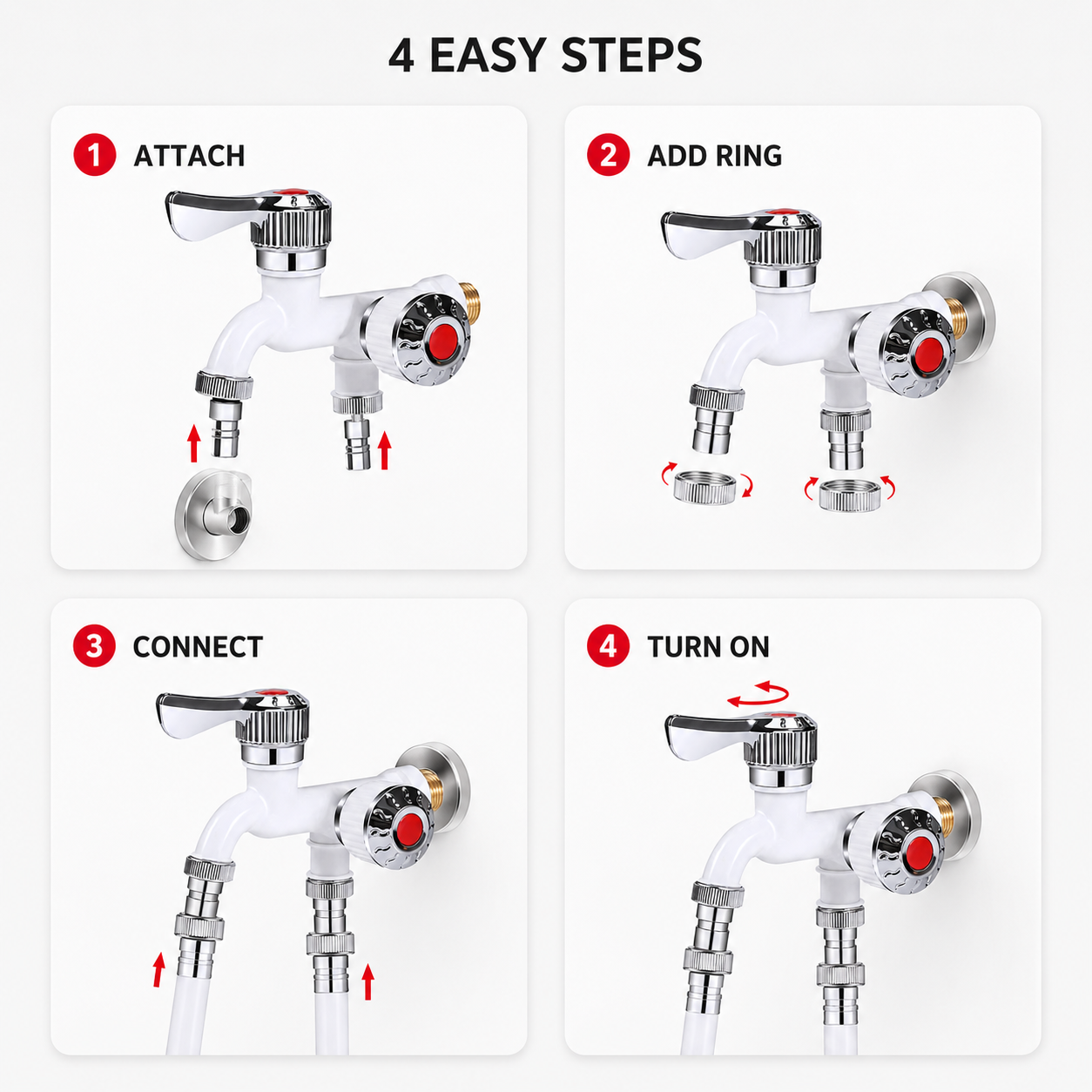 🔥HOT SALE LAST DAY 50%OFF!🔥🎁DUAL-CONTROL 2-WAY TAP