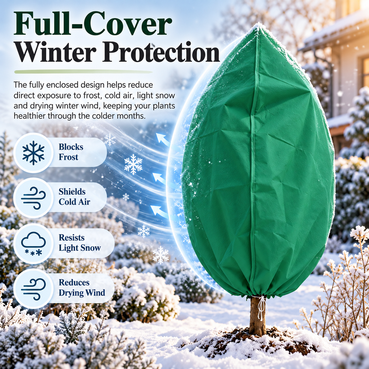 🔥Hot Sale 49% OFF🔥Winter Plant Protection Cover – Zippered, Breathable & Reusable