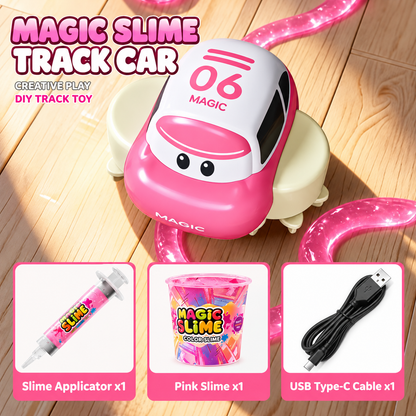 🚗 Magic Slime Track Car – DIY Track Building Toy