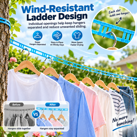 🔥 Limited-time 50% off —Windproof Ladder Clothesline