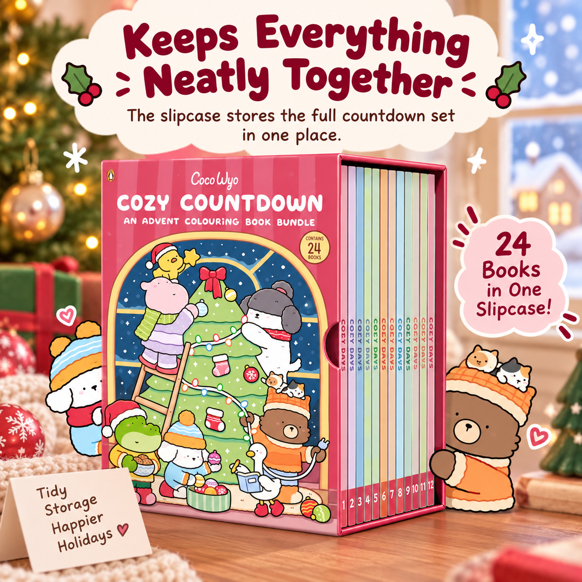 🔥 Hot Sale 49% OFF - 24-Day Christmas Advent Coloring Book Set 🎄