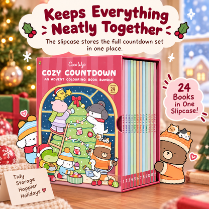 🔥 Hot Sale 49% OFF - 24-Day Christmas Advent Coloring Book Set 🎄