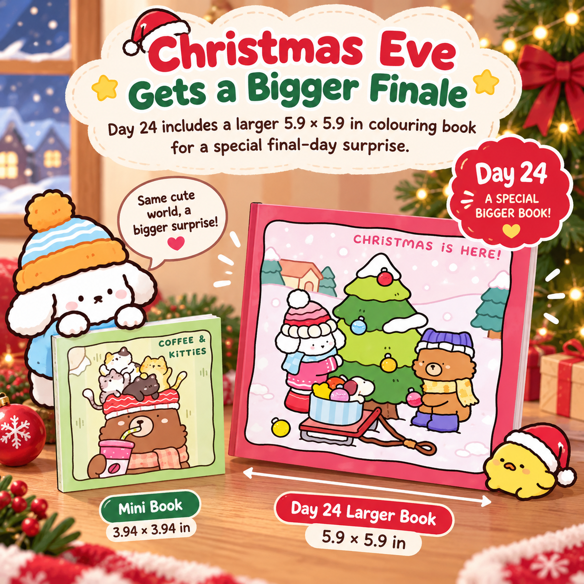 🔥 Hot Sale 49% OFF - 24-Day Christmas Advent Coloring Book Set 🎄