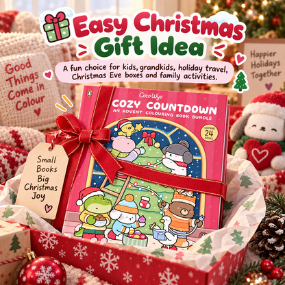 🔥 Hot Sale 49% OFF - 24-Day Christmas Advent Coloring Book Set 🎄