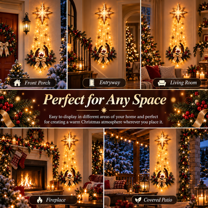 🔥 Hot Sale 49% OFF - Lighted Bethlehem Star Nativity Wall Decor